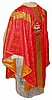 Red/Gold Gothic Vestments with Agnus Dei Emblem.